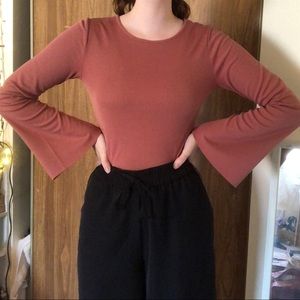 bat sleeve pink shirt